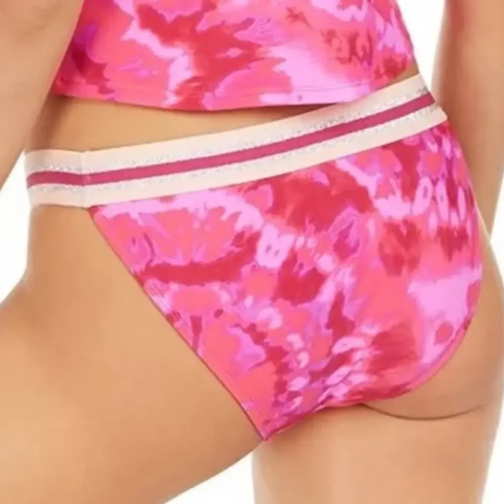 Hula Honey BERRY Pink TIE-DYE Bikini Swim Bottom
